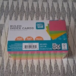 Neon Ruled Index Cards - 300 Count